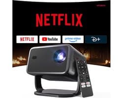 SnelShoppen - Intelligent Projector voor Feesten, Camping en Thuisgebruik - Draagbare Mini Beamer met WiFi, Full HD Beeldkwaliteit, Compact en Lichtge