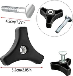 SnelShoppen - 2 Pack Universale Grasmaaier Handvat, Wing Nut Bouten, Schroef Bouten, Verstelbare Handvatten, Grasmaaier Accessoires voor Tuin Gebruik — thumbnail 5