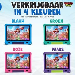 SnelShoppen - Kindertablet 10 inch - Android 15 - 64GB - Inclusief Hoes - Ouderlijk Toezicht - Kids Tablet - WiFi - Groen — thumbnail 5