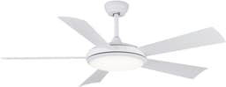 Evolar Smart Plafondventilator met Verlichting en WiFi - 132 cm - Stille Plafondlamp met Ventilator - Dimbaar Warm Wit Licht (LED) - EVO-CF52MW18W — thumbnail 1