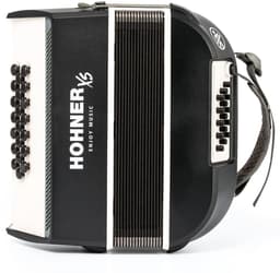 HOHNER A2931 XS Knopaccordeon- 21 knoppen en 15 bassen Grijs‑Wit met gigbag en volwassen draagriem — thumbnail 1