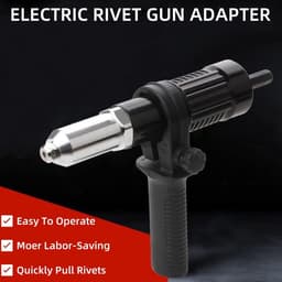 Rivet gun adapter met afneembare kunststof handgreep - elektrische klinknagelkop - krachtige en duurzame uitvoering - ShopVlot — thumbnail 5