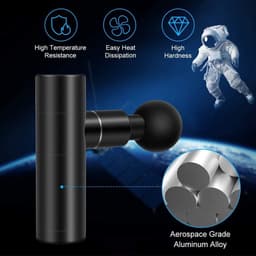Massage Gun – Spiermassage Apparaat – 4 Opzetstukken – Draadloos en Oplaadbaar – Massagepistool voor Nek, Rug, Benen en Schouders — thumbnail 4