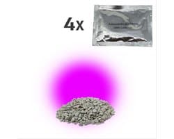 Antibacteriële geurkorrels luchtverfrisser deodorantkorrels voor in de stofzuiger stofzuigerzak of stofreservoir - 4 zakjes - Lavendel geur