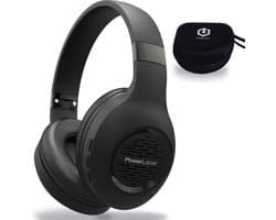 PowerLocus P4 Draadloze Koptelefoon Over-Ear - Bluetooth - incl. Premium Case - met Microfoon - Zwart/Grijs
