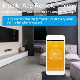 TechU™ Slimme Thermostaat Vita – Alleen voor Elektrische Vloerverwarming – Zwart – Google Assistant & Amazon Alexa – App & Wifi — thumbnail 4