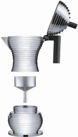 Alessi Percolator Pulcina - MDL02/3 B - Zwart - 3 kops - door Michele De Lucchi — thumbnail 2