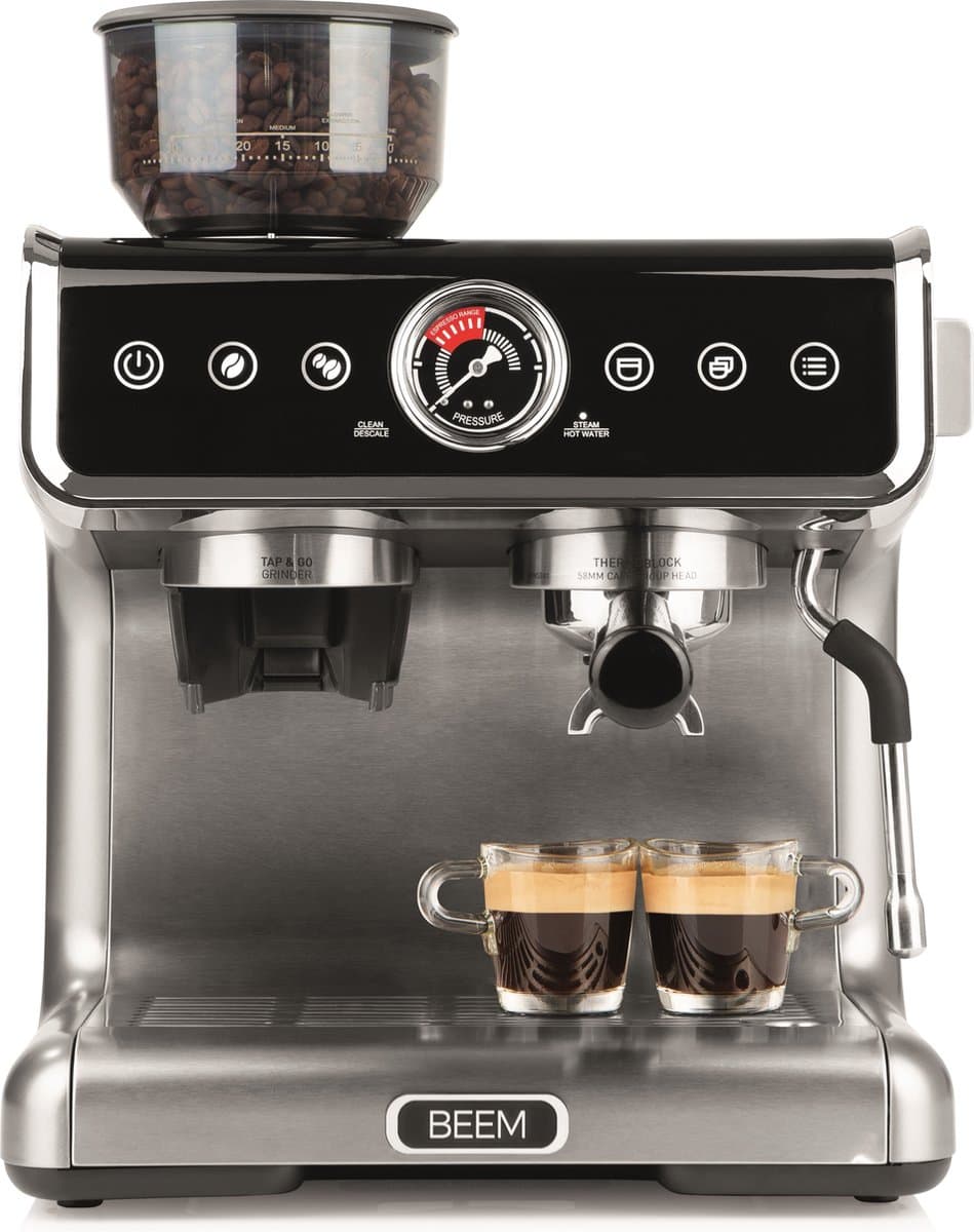 Beem Espressomachine Grind Profession - Met bonenmaler — afbeelding 1