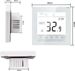 TechU™ Slimme Thermostaat Vita – Alleen voor Gas Boiler – Zwart – App & Wifi – Google Assistant & Alexa — thumbnail 3