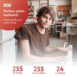 Áengus keyboard 61 toetsen, Piano met Standaard en Microfoon - A289 — thumbnail 5