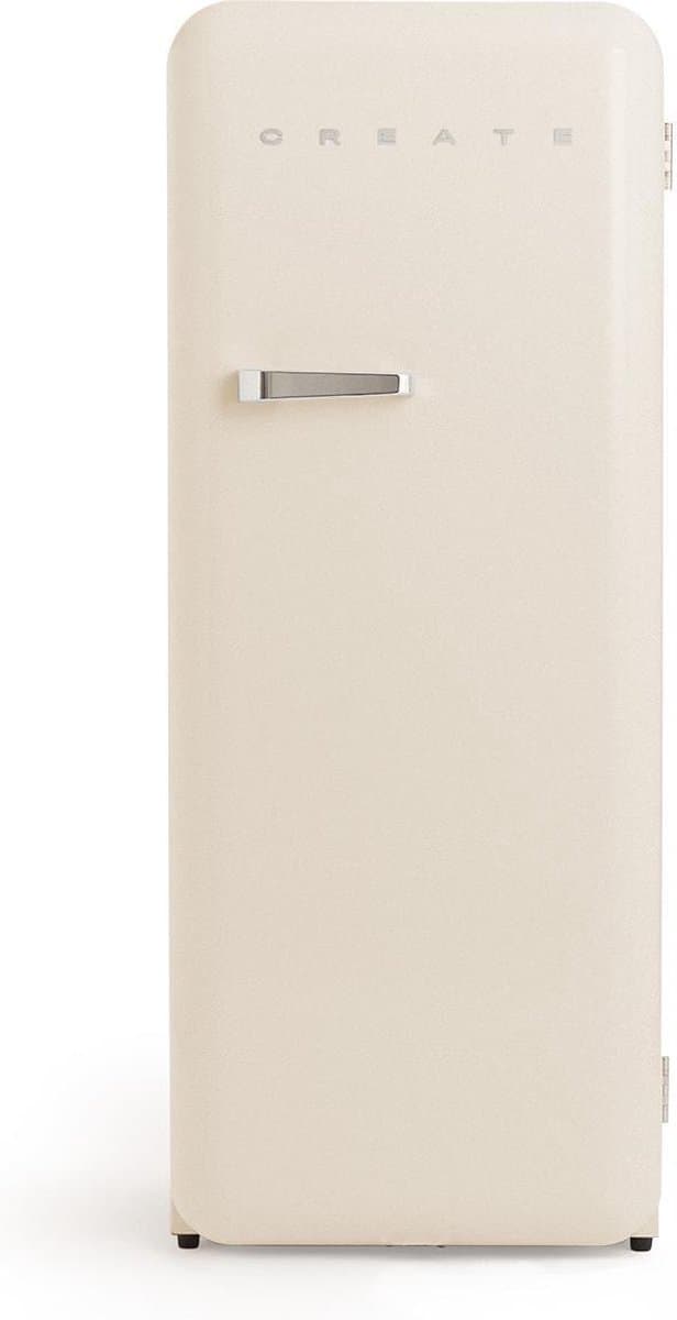 CREATE - Koelkast in retrostijl - Gebroken wit - Handvat Zilver - FRIDGE RETRO 281L — afbeelding 1