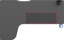 VDD Gaming - Bureau - Hoekbureau Gaming - Hoekbureau - Game Bureau - Gaming desk - Computertafel - Gamebureau - Carbon - Zwart - 160 x 60 x 75cm — thumbnail 4