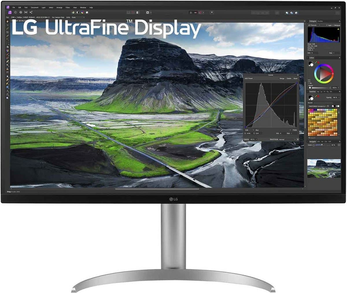 LG UltraFine 32UQ850V-W - 4K IPS Black Monitor - USB-C 90w - 32 inch — afbeelding 1