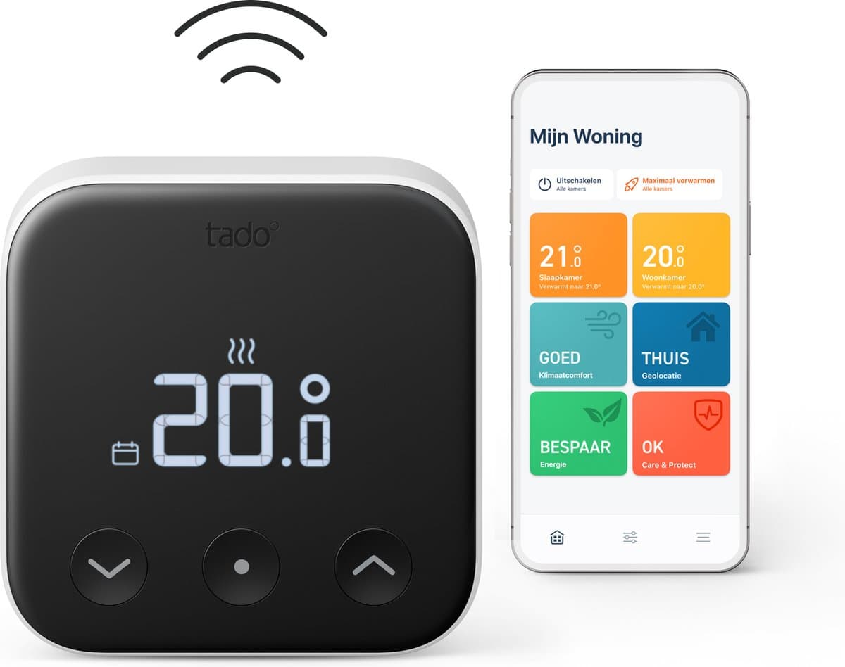 tado° Draadloze Temperatuursensor X – Uitbreiding – Werkt alleen met tado° X Bridge / Thermostaat / Starterkit — afbeelding 1