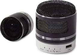 Bluetooth mini draadloze mp3 -radio fm usb microsd - connector Zwart — thumbnail 1