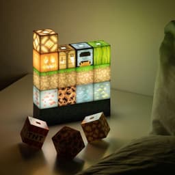 Minecraft Block Building Light – 16 Verwisselbare Lichtblokken, Officieel Minecraft Nachtlampje Voor Slaapkamer & Gamekamer- Paladone — thumbnail 4