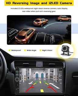 AutoRadio 2 Din - 7 inch - MP5 - Bedraad Carplay - Universeel — thumbnail 2