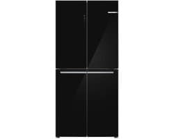 Bosch KMC85LBEA Serie 4 - Amerikaanse koelkast - Vrijstaand - 547 l - E label - Zwart - 38 dB - No Frost