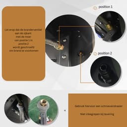 Gas bbq - bbq - Barbecue - Grill apparaat - Grill - Camping - 110 x 50 x 100 cm — thumbnail 4