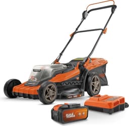 Dual Power Accu-grasmaaier POWDPGLWS2 - 40 V, 420 mm grasmaaier, met accu en lader, met grasopvangbak en achteruitworp — thumbnail 1