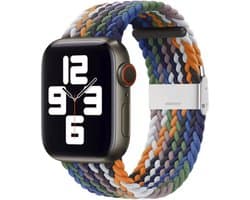 By Qubix - Geschikt voor Apple Watch bandje - Braided nylon bandje - Multicolor - Geschikt voor Apple Watch 38 mm / 40 mm / 41 mm / 42 mm - Smartwatch bandje - nylon - bandje iWatch
