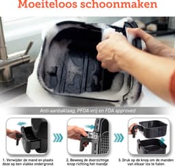 Cosori XL Airfryer - Heteluchtfriteuse 5.5 liter - Inclusief Spiezenrek en 5 Spiezen - met App Connectie – Zwart — thumbnail 17
