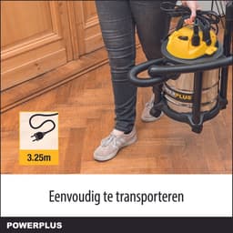 Powerplus elektrische stofzuiger nat-droog POWX322 - 1000W stofzuiger auto, tapijt, zuig- & blaasfunctie - 15l tank - met 3 acc. — thumbnail 4
