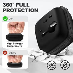 Sounix Opberg Hoesje Voor Oordopjes - Bescherm Hoes - Hard Case - Universeel hoesje voor oordopjes - Geschikt voor Bluetooth Headset — thumbnail 2