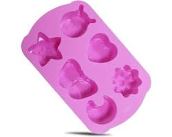 Airfryer Siliconen bakvorm met Figuurtjes - Bakvorm met Figuren Voor Kinderen - Roze