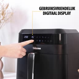 Tristar Airfryer Digitaal XXL FR-6999 - Heteluchtfriteuse - 6 liter - 10 programma's - Touch screen - Zwart - 1700W — thumbnail 12