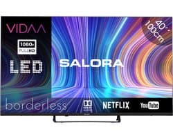 Salora 40FV210 tv 101,6 cm (40") Full HD Smart TV Wifi Zwart 230 cd/m²