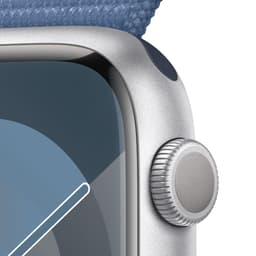 Apple Watch Series 9 - 45mm - Case with Winter Blue Sport Loop - Zilver Aluminium — thumbnail 3