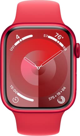 Apple Watch Series 9 - GPS + Cellular - 45mm - (PRODUCT)RED Aluminium Case with (PRODUCT)RED Sport Band - M/L — thumbnail 1