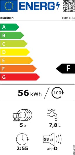 Klarstein Vaatwasser Mini voor 5 Couvert, Stille Kleine Vaatwasser met 7 Programma’s, Kleine Tafelvaatwasser voor Thuis, Kantoor en Camping, Mini Vaatwasser met Wateraansluiting - Vaatwasmachine Afwasmachine Mini-Vaatwasser - 8L - Touch Vrijstaand — thumbnail 4