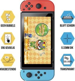 Podec - 3x Screenprotector geschikt voor Nintendo Switch - Tempered Glass Screen Cover — thumbnail 8