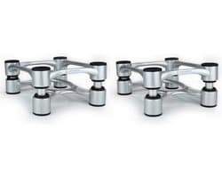 IsoAcoustics Aperta Speaker Ontkoppeling Stands, Per Paar, Alu-Zilver