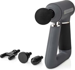 Nedis Sportmassagepistool - Batterij Gevoed - N/A - Oplaadbaar - 6 Massage Modes - USB kabel - Grijs — thumbnail 1