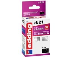 Edding Inktcartridge vervangt Canon CLI-581BK XXL Compatibel Foto zwart EDD-621 18-621