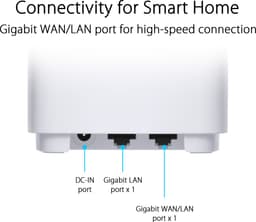 Asus ZenWiFi XD4 Plus (B-3-PK) dubbelband (2.4 GHz / 5 GHz) Wi-Fi 6 (802.11ax) zwart 2 interne antennes — thumbnail 2