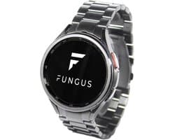 Fungus - Smartwatch bandje - Geschikt voor Samsung Galaxy Watch 6 (incl. Classic), Watch 5 (incl. Pro), Watch 4 - Horloge - Metaal - Schakel - Zilver