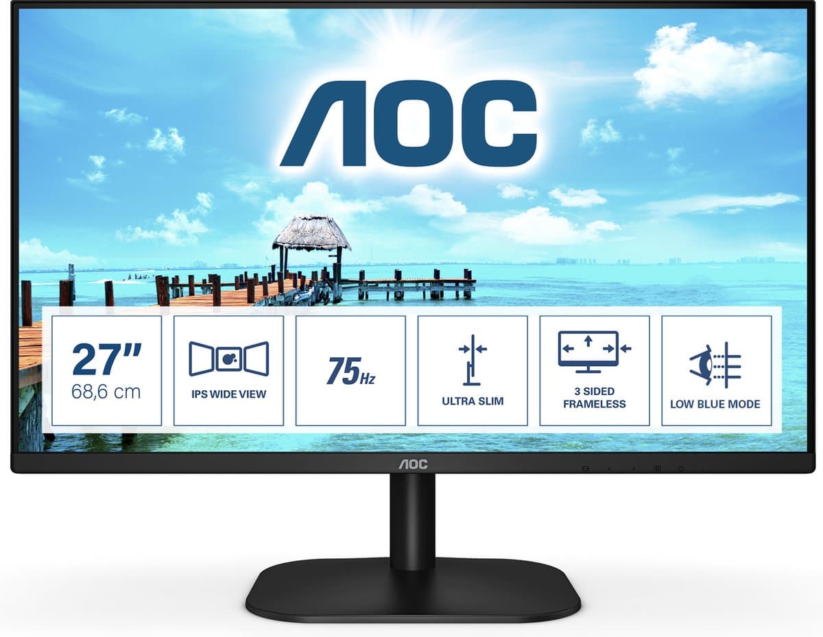 AOC 27B2H - Full HD IPS Monitor - 27 Inch — afbeelding 1