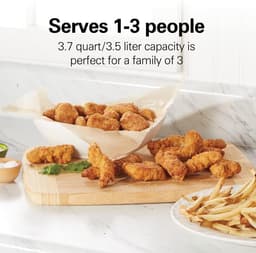 Royalty Line® AF5605D Digital Airfryer - 3.5 Liter Heteluchtfriteuse - 1200W Airfryers - Geschikt Voor 1000 Gr. Friet - Zwart — thumbnail 19