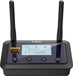 1Mii B03Pro+ HiFi Stereo Bluetooth 5.0 Transmitter TV, AptX Low Latency & HD Bluetooth-ontvanger voor stereo-installatie met gecertificeerde LDAC en LCD-display voor tv-thuistereo-installatie — thumbnail 1