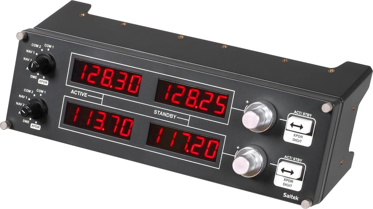 Logitech G Saitek Pro - Flight Radio Paneel - PC - Zwart — afbeelding 1
