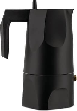 Alessi Ossidiana Percolator - MT18/3 - 3 kops - Aluminium - Zwart — thumbnail 1