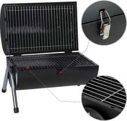 MaxxGarden Houtskool Barbecue - Grilloppervlak (LxB) 38 x 52 cm - Met Dubbel Grill Vlak - Zwart — thumbnail 5