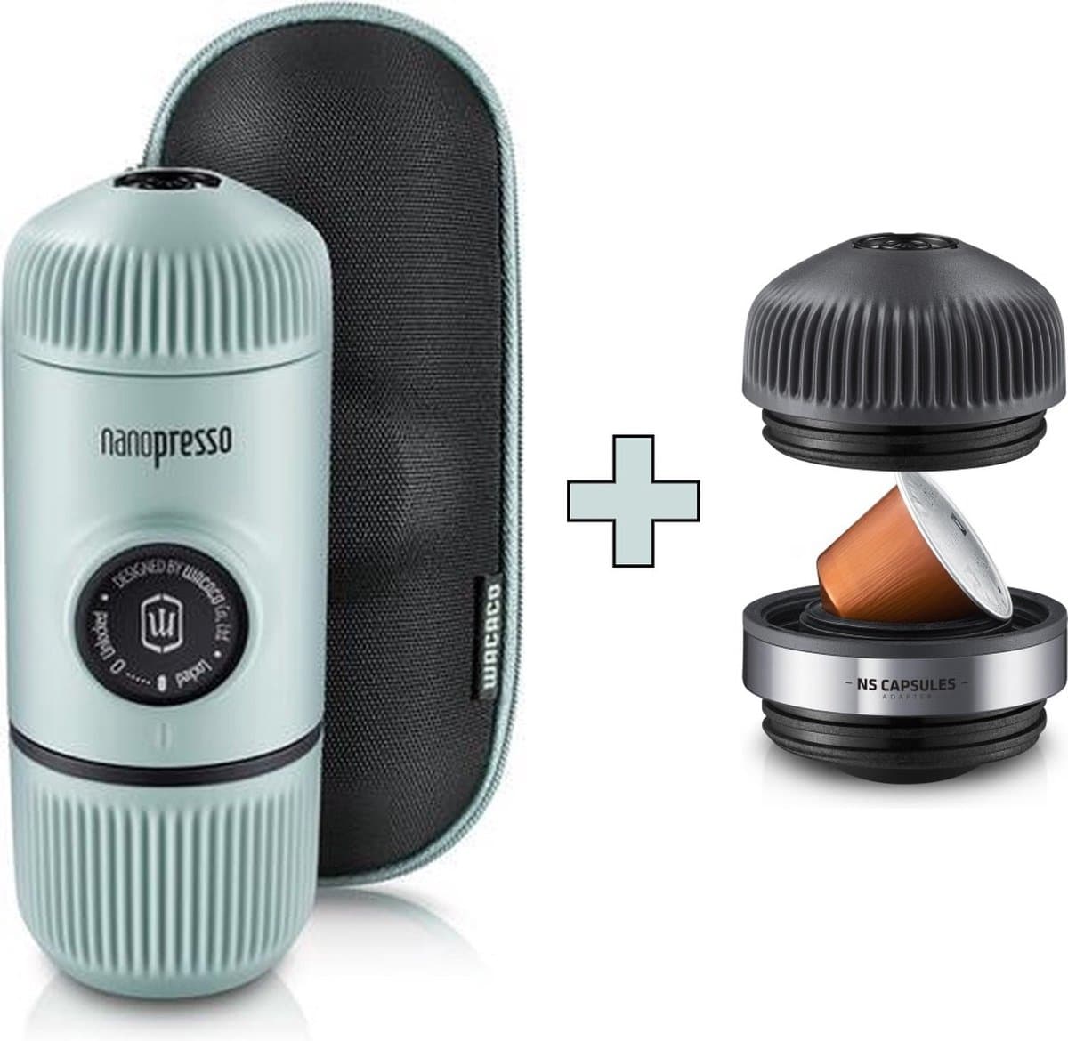 Wacaco - Nanopresso - Artic Blue - Nanopresso NS adapter - Combi Set Variant — afbeelding 1