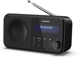 Sharp DR-P420BK ZWART draagbare radio met klok — thumbnail 1