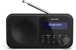 Sharp DR-P420BK ZWART draagbare radio met klok — thumbnail 4