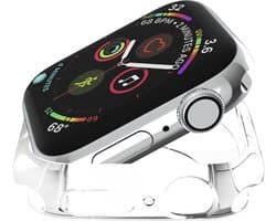 Beschermende watch case - hoesje - geschikt voor Apple Watch Series 4/5/6 - 40 mm - transparant